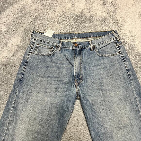 Levis 569 Denim Jeans Men 36 x30 Loose Straight Blue Denim Pants ** - Picture 2 of 12